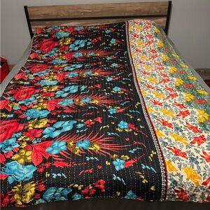 Indian Kantha 100% Cotton Throw, 50x80